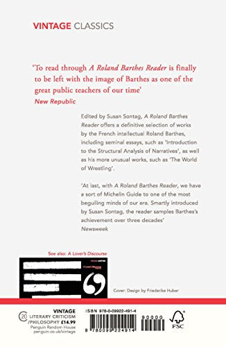 A Roland Barthes Reader - Retail Maharaj