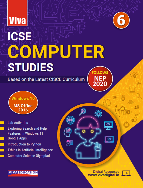 Viva ICSE Computer Studies Windows 10 MS Office 2016 for Class 6 - Retail Maharaj