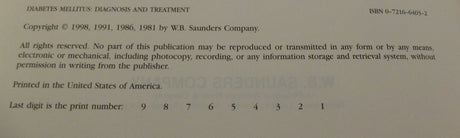 Diabetes Mellitus: Diagnosis and Treatment - Retail Maharaj