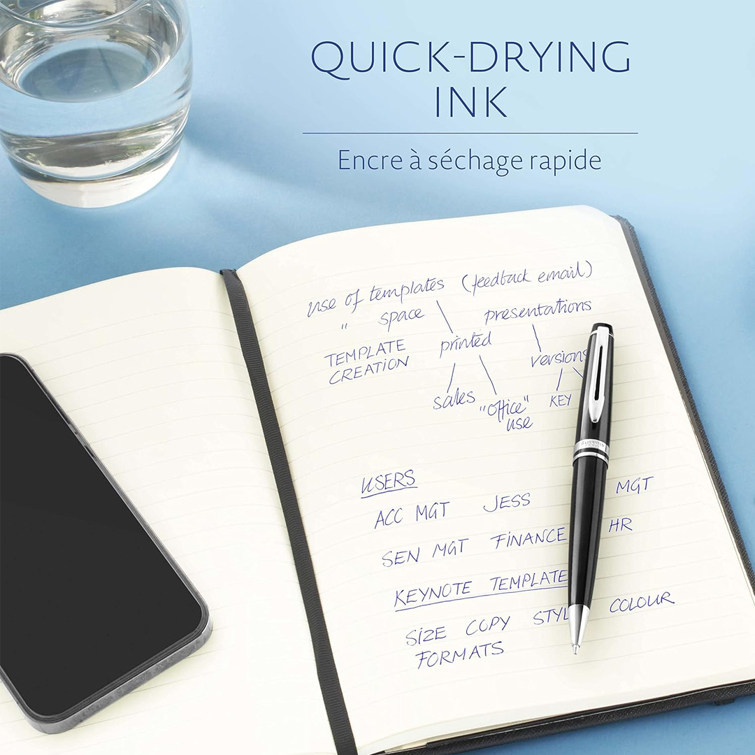 Waterman Ballpoint Pen Refill Fine Tip Blue and Black