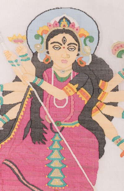 Kora Jamdani Wall Hanging – Durga - Retail Maharaj