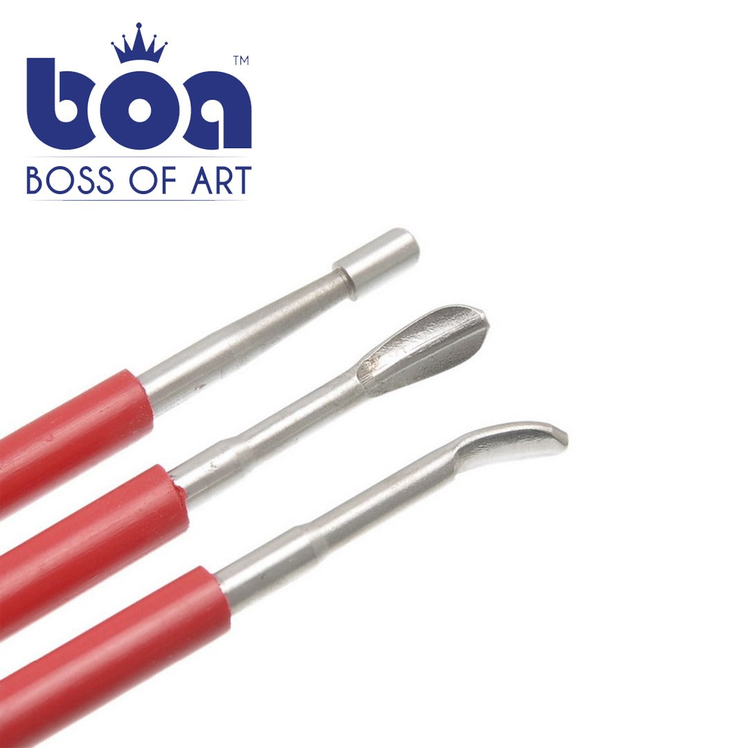 Boss Of Art – Embossing Double Ended Tool Set of 3 - Retail Maharaj