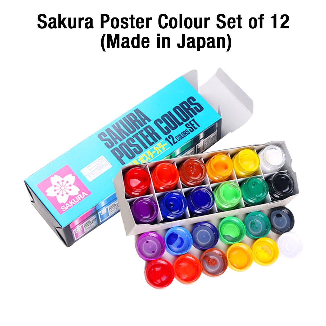 Sakura Poster Colour Set of 12 (Made in Japan)