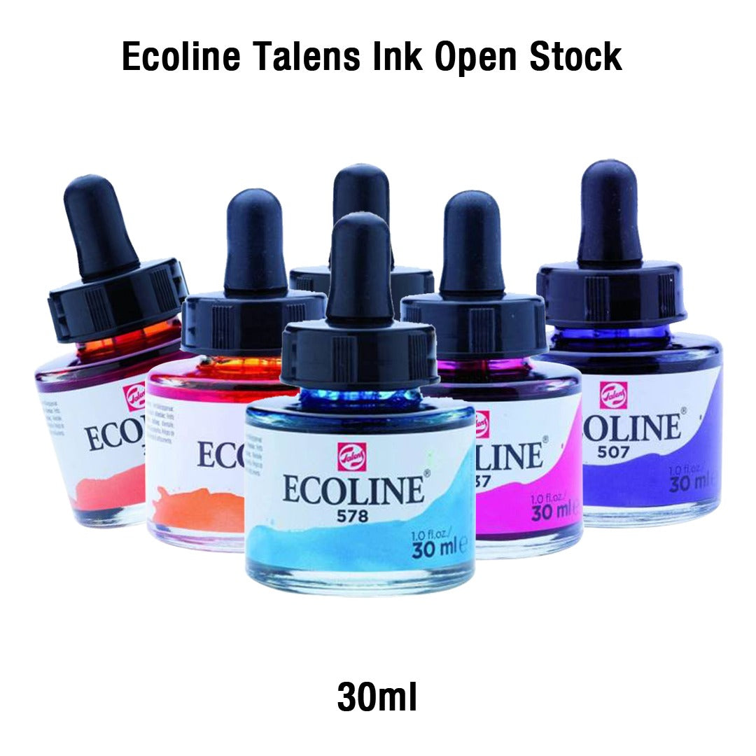 Ecoline Talens Loose Shades Liquid Watercolour Ink – 30ml (Open Stock)