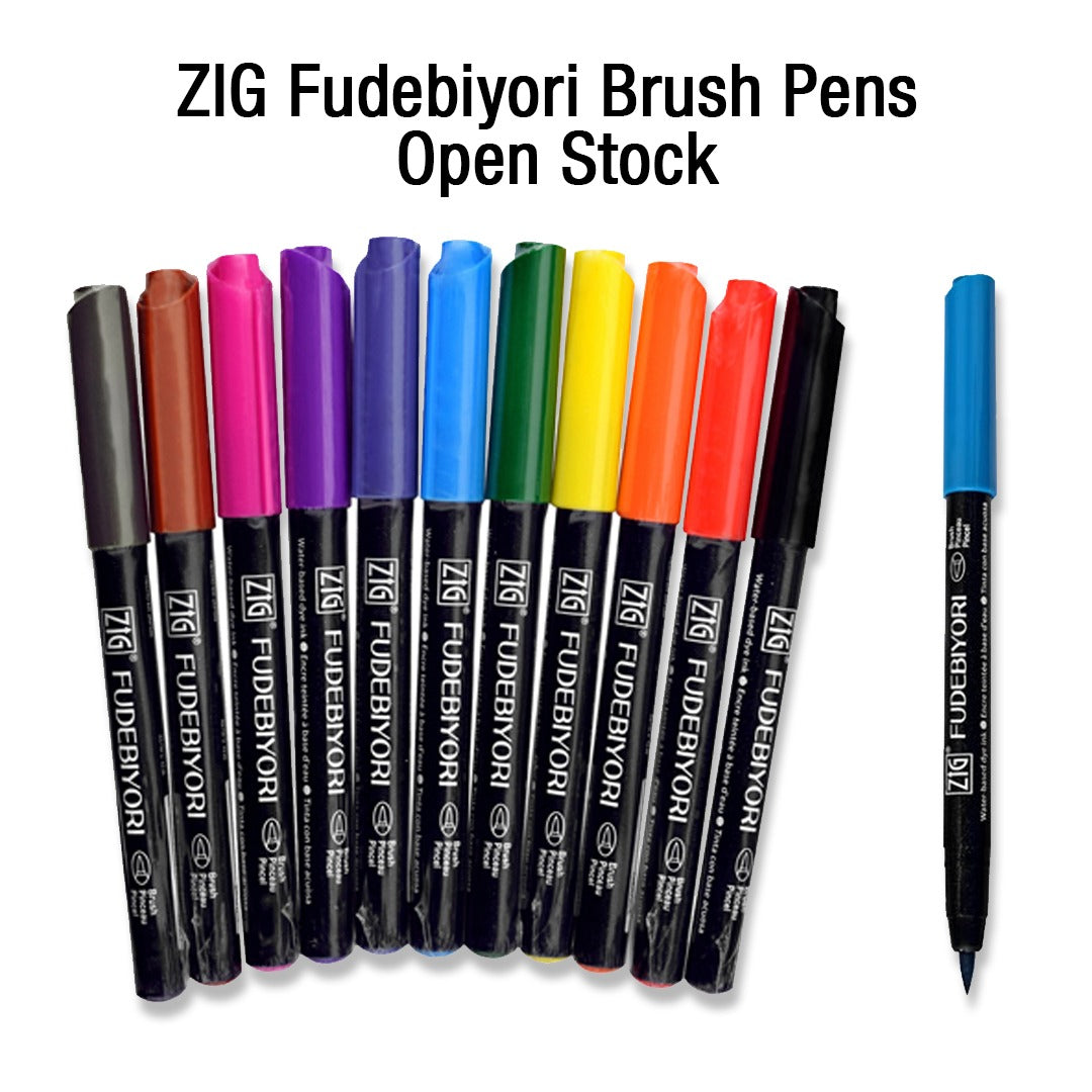ZIG Fudebiyori Brush Pen – Individual Colours Open Stock