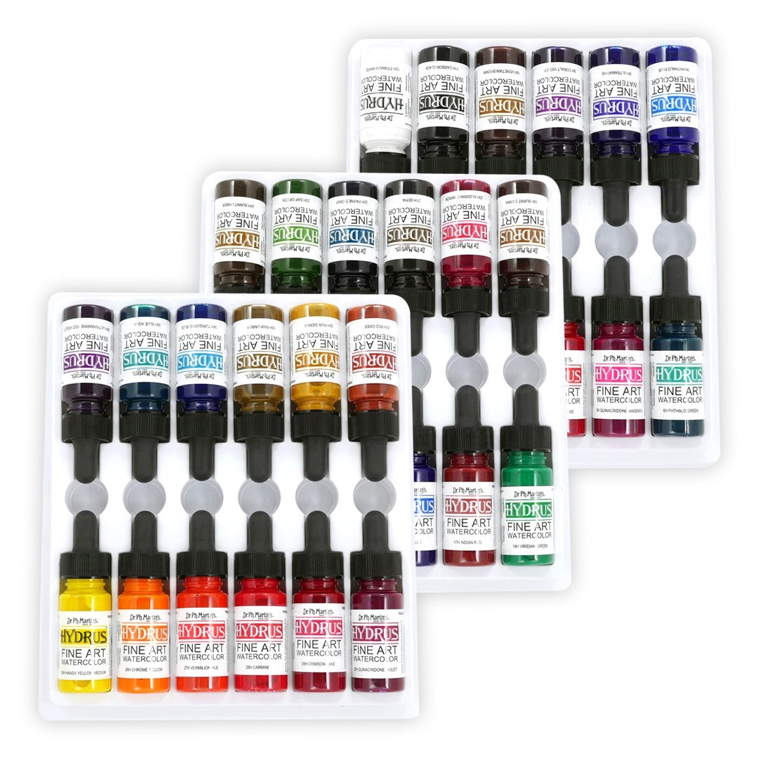 Dr. Ph. Martin’s HYDRUS FINE ART WATERCOLOR, 0.5 OZ SETS ALL KINDS