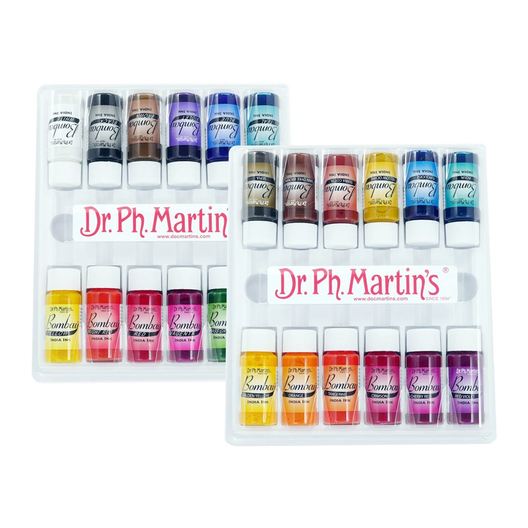 Dr. Ph. Martin’s BOMBAY INDIA INK, 0.5 OZ, SETS ALL KINDS - Retail Maharaj