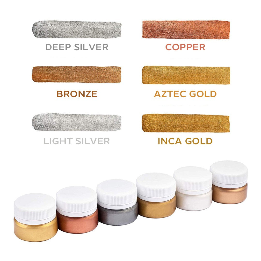 Sonnet Metallic Gouache Colour Set of 6x20ml