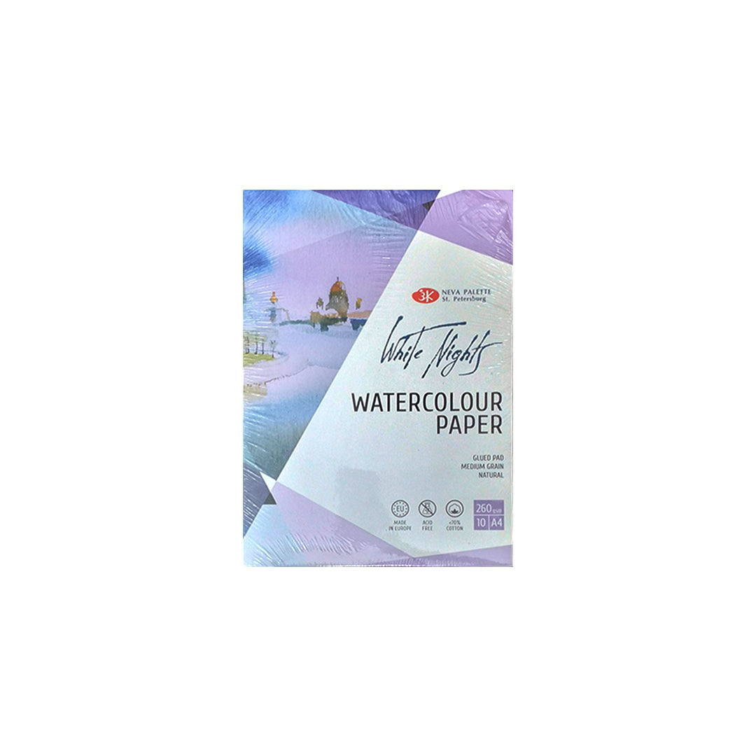 White Nights Watercolour Paper Pads 260 GSM 70% cotton