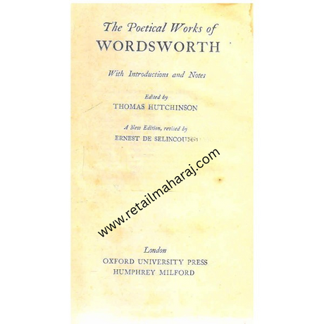 The Poetical Works of Wordsworth - Retail Maharaj
