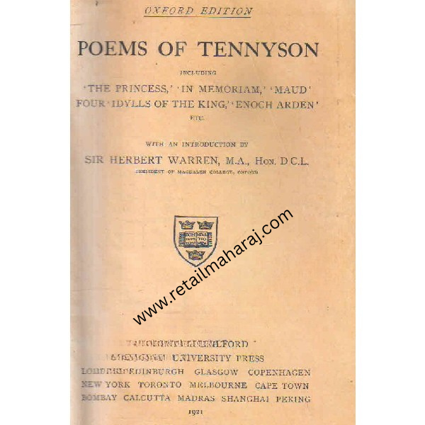 poems of tennyson - Retail Maharaj