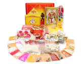 Arkam Saraswati Puja Samagri Kit for Basant Panchami/ Saraswati Pujan/ Basant Panchami Pooja/ Vasant Panchami Puja (45+ Items) with Detailed Puja Vidhi in Hindi - Retail Maharaj