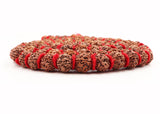Arkam 5 mukhi Rudraksh Kantha Certified/ Rudraksha Kantha for wearing and worship/ Rudraksh Mala Big/ Five faced Rudraksh Kantha Mala with Padding (Size: 18-22mm, Length: 75inches, Beads: 108+1) - Retail Maharaj
