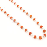 Arkam Rudraksh Mala with Silver Capping Certified/ Silver Rudraksh Mala for Men and Women/ Rudraksha mala Silver Cap Original/ Rudraksh Mala Set in Silver (Size: 6mm, Length: 24 inches, Beads: 54+1) - Retail Maharaj