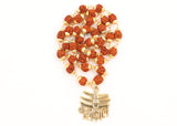 Arkam Mahakal Tripund Pendant and Rudraksha Mala Gold plated Brass/ Rudraksh Mala with Gold Metal Capping/ Fancy Rudraksh Mala for Men and women/ Stylish Rudraksha mala Yellow Cap/ Rudraksh Mala 10mm Original (Size: 10mm, Length: 24 inches) - Retail Maharaj