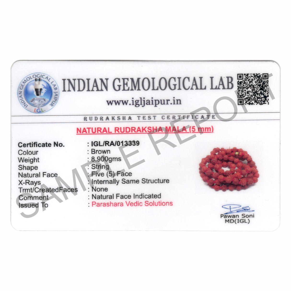 Arkam Rudraksha Mala/ Natural Rudraksh Mala/ Original Rudraksha mala/ Small Rudraksham Mala/ 5mm Rudraksha Rosary (Size: 5mm, Beads: 108+1) - Retail Maharaj