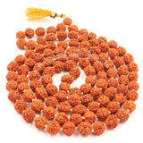 Arkam Rudraksha Mala/ Natural Rudraksh Mala/ Original Rudraksha mala/ Rudraksha Mala for jaap/ 8mm Rudraksha Rosary (Size: 8mm, Beads: 108+1) - Retail Maharaj