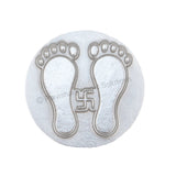 Arkam Parad Charan Paduka /Parad Lakshmiji Charan /Mercury Lakshmi Feet /Mercury Charan Paduka (88 grams) - Retail Maharaj
