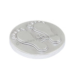Arkam Parad Charan Paduka /Parad Lakshmiji Charan /Mercury Lakshmi Feet /Mercury Charan Paduka (88 grams) - Retail Maharaj