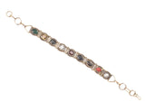 ARKAM Navratna Bracelet / Navratna Bracelet for men and women / Semi precious stones Navratna Bracelet (Length: 8", 9 Stones, Antique Finish) - Retail Maharaj