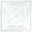 Arkam Pitradosh Nivaran Yantra - Silver Plated Copper - (4 x 4 inches, Silver) - Retail Maharaj