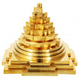 ARKAM Brass Meru Shri Yantra/Brass Meru Shree Yantra/Brass Meru Yantra - Solid/ 3D Meru Shri Yantra (3x3 inches) - Retail Maharaj