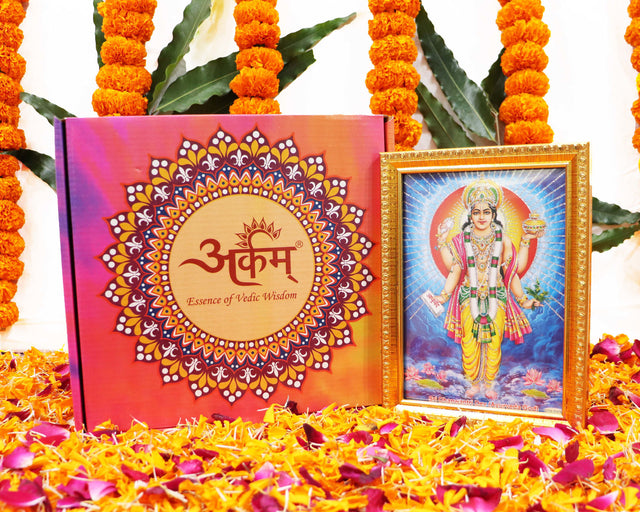 ARKAM Dhanvantari Puja Samagri Kit/Dhanteras Puja Kit/Dhanwantari Pooja Kit/Dhanwantari Pooja Samagri (40+ Items) with Detailed Puja Vidhi in Hindi - Retail Maharaj