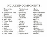 ARKAM Dhanvantari Puja Samagri Kit/Dhanteras Puja Kit/Dhanwantari Pooja Kit/Dhanwantari Pooja Samagri (40+ Items) with Detailed Puja Vidhi in Hindi - Retail Maharaj
