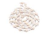 ARKAM Tulsi Mala with Silver Capping/ Silver Tulsi Mala for Men and Women/ Tulsi mala Silver Cap Original (Size: 5mm, Length: 24 inches) - Retail Maharaj