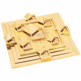 ARKAM Brass Vastu Purush Pyramid Yantra/MahaVastu Purush Navgrah Pyramid Yantra Vastu Chowki for Brahmasthan/Vaastu Purush Pyramid Yantra (Material: Brass, Size: 9x9 inches) - Retail Maharaj