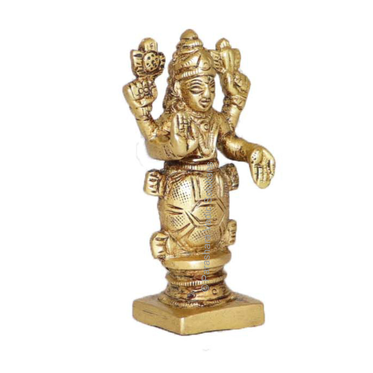 Arkam Brass Kurma Murti / Koorma Idol / Pital Vishnu Kurma Avatar Statue - Antique Brass For Home / Temple / Office (Height: 7.4 cm, Weight: 140 gms) - Retail Maharaj