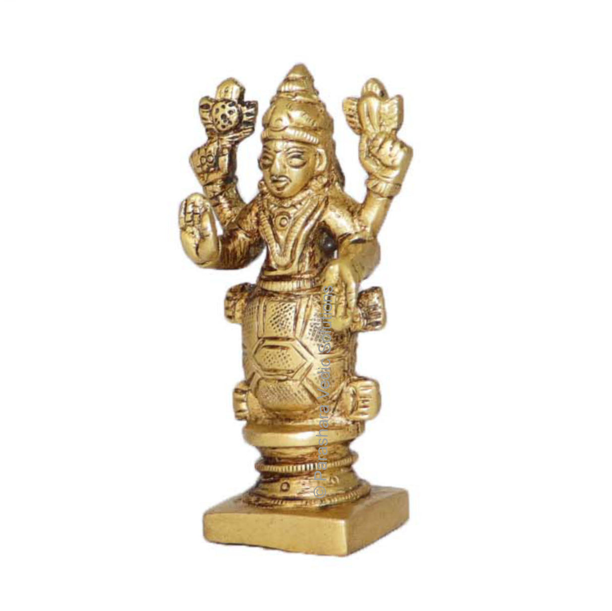 Arkam Brass Kurma Murti / Koorma Idol / Pital Vishnu Kurma Avatar Statue - Antique Brass For Home / Temple / Office (Height: 7.4 cm, Weight: 140 gms) - Retail Maharaj
