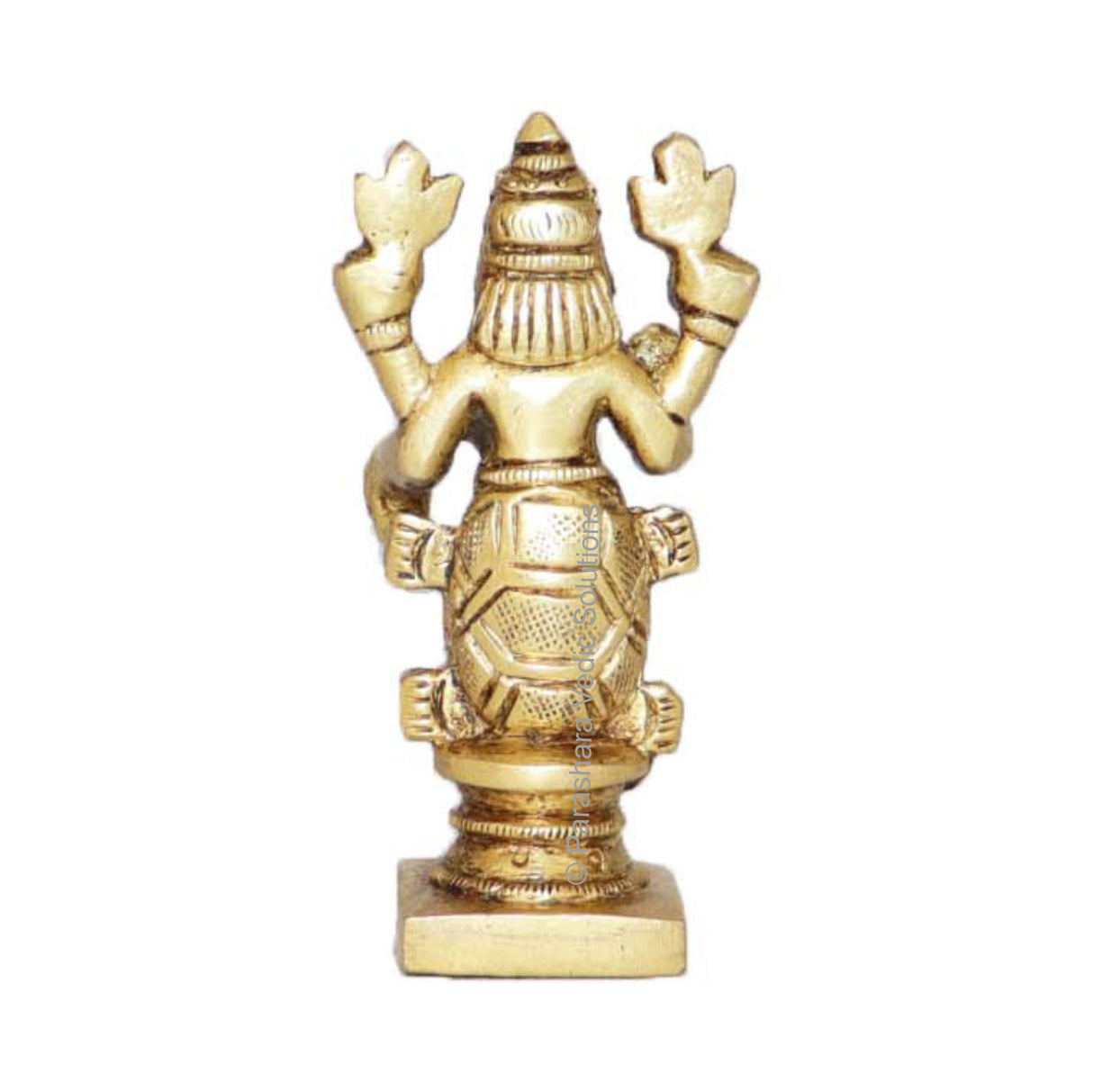 Arkam Brass Kurma Murti / Koorma Idol / Pital Vishnu Kurma Avatar Statue - Antique Brass For Home / Temple / Office (Height: 7.4 cm, Weight: 140 gms) - Retail Maharaj
