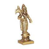 Arkam Brass Balaram Murti / Balram Idol / Pital Vishnu Balram Avatar Statue - Antique Brass For Home / Temple / Office (Height: 8 cm, Weight: 110 gms) - Retail Maharaj