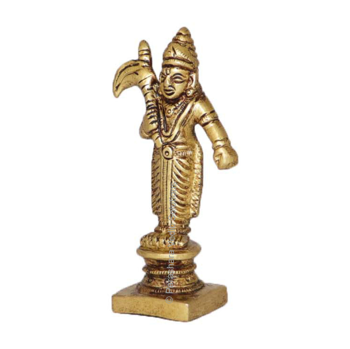 Arkam Brass Balaram Murti / Balram Idol / Pital Vishnu Balram Avatar Statue - Antique Brass For Home / Temple / Office (Height: 8 cm, Weight: 110 gms) - Retail Maharaj