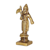 Arkam Brass Balaram Murti / Balram Idol / Pital Vishnu Balram Avatar Statue - Antique Brass For Home / Temple / Office (Height: 8 cm, Weight: 110 gms) - Retail Maharaj