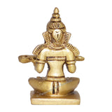 Arkam Brass Annapurna Murti / Annapoorna Idol / Pital Annapurna Devi Statue - Antique Brass For Home / Temple / Office (Height: 7.3 cm, Weight: 180 gms) - Retail Maharaj