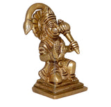 Arkam Brass Hanuman Murti / Maruti Idol / Pital Anjaneya Statue - Antique Brass For Home / Temple / Office (Height: 7.4 cm, Weight: 250 gms) - Retail Maharaj