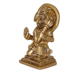 Arkam Brass Hanuman Murti / Maruti Idol / Pital Anjaneya Statue - Antique Brass For Home / Temple / Office (Height: 7.4 cm, Weight: 250 gms) - Retail Maharaj