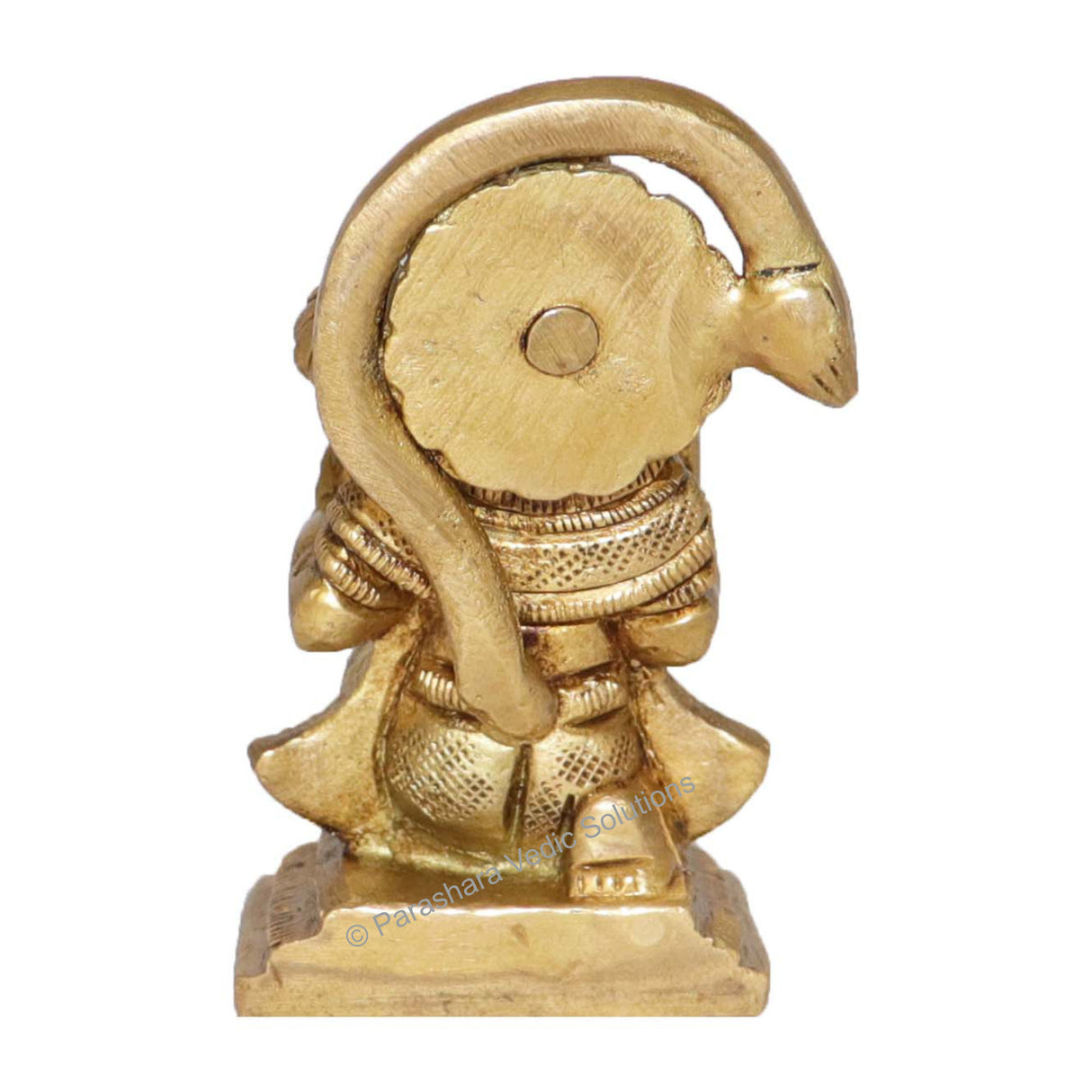 Arkam Brass Hanuman Murti / Maruti Idol / Pital Anjaneya Statue - Antique Brass For Home / Temple / Office (Height: 7.4 cm, Weight: 250 gms) - Retail Maharaj