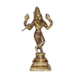Arkam Brass Krishna Murti / Krishn Idol / Pital Vishnu Krishna Avatar Statue - Antique Brass For Home / Temple / Office (Height: 14.2 cm, Weight: 400 gms) - Retail Maharaj