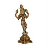 Arkam Brass Kurma Murti / Koorma Idol / Pital Vishnu Kurma Avatar Statue - Antique Brass For Home / Temple / Office (Height: 15.2 cm, Weight: 470 gms) - Retail Maharaj