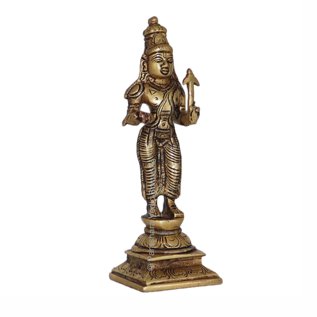 Arkam Brass Balaram Murti / Balram Idol / Pital Vishnu Balram Avatar Statue - Antique Brass For Home / Temple / Office (Height: 14.2 cm, Weight: 360 gms) - Retail Maharaj