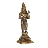Arkam Brass Balaram Murti / Balram Idol / Pital Vishnu Balram Avatar Statue - Antique Brass For Home / Temple / Office (Height: 14.2 cm, Weight: 360 gms) - Retail Maharaj
