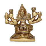 Arkam Brass Dhanya Lakshmi Murti / Dhanya Laxmi Idol / Pital Ashthalakshmi Statue - Antique Brass For Home / Temple / Office (Height: 6.4 cm, Weight: 210 gms) - Retail Maharaj