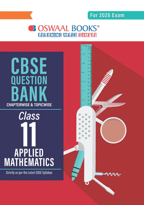 CBSE Question Bank Class 11 Applied Mathematics For 2026 Exam - Retail Maharaj