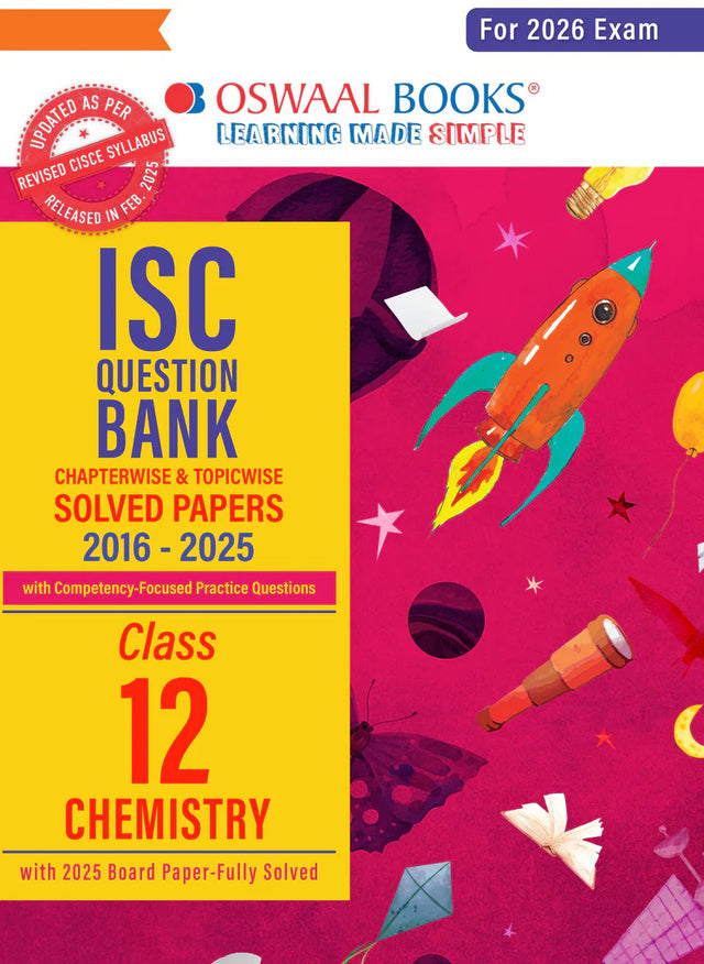 ISC Question Bank Chapterwise & Topicwise Solved Papers Class 12 Chemistry For 2026 Exam - Retail Maharaj