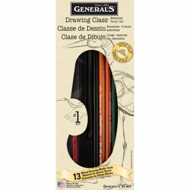 General’s Drawing Class Essential Tools Kit – Mixed Drawing