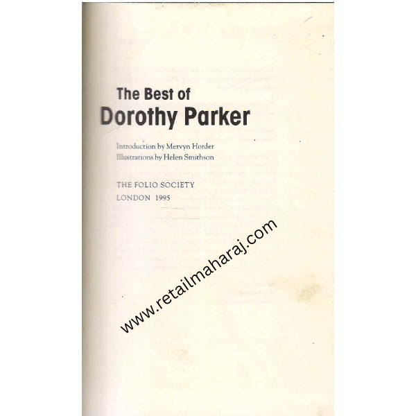 The Best of Dorothy Parker - Retail Maharaj