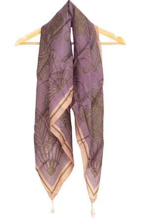 Calcutta Retro – Handwoven Printed Scarf - Retail Maharaj